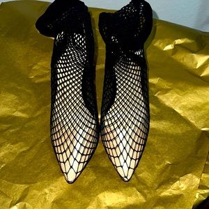 New netted sock clear pumps!!